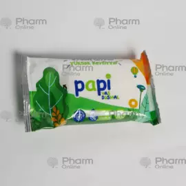 Салфетки влажные "Papi" антибакт. №15