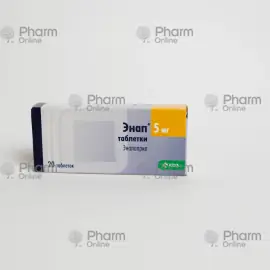 Enap 5 mg No. 20 (Pills) (KRKA) (Slovenia)