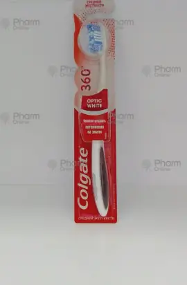 Зубная щетка Колгейт 360*С "Optic white" (7552)  (Турция)