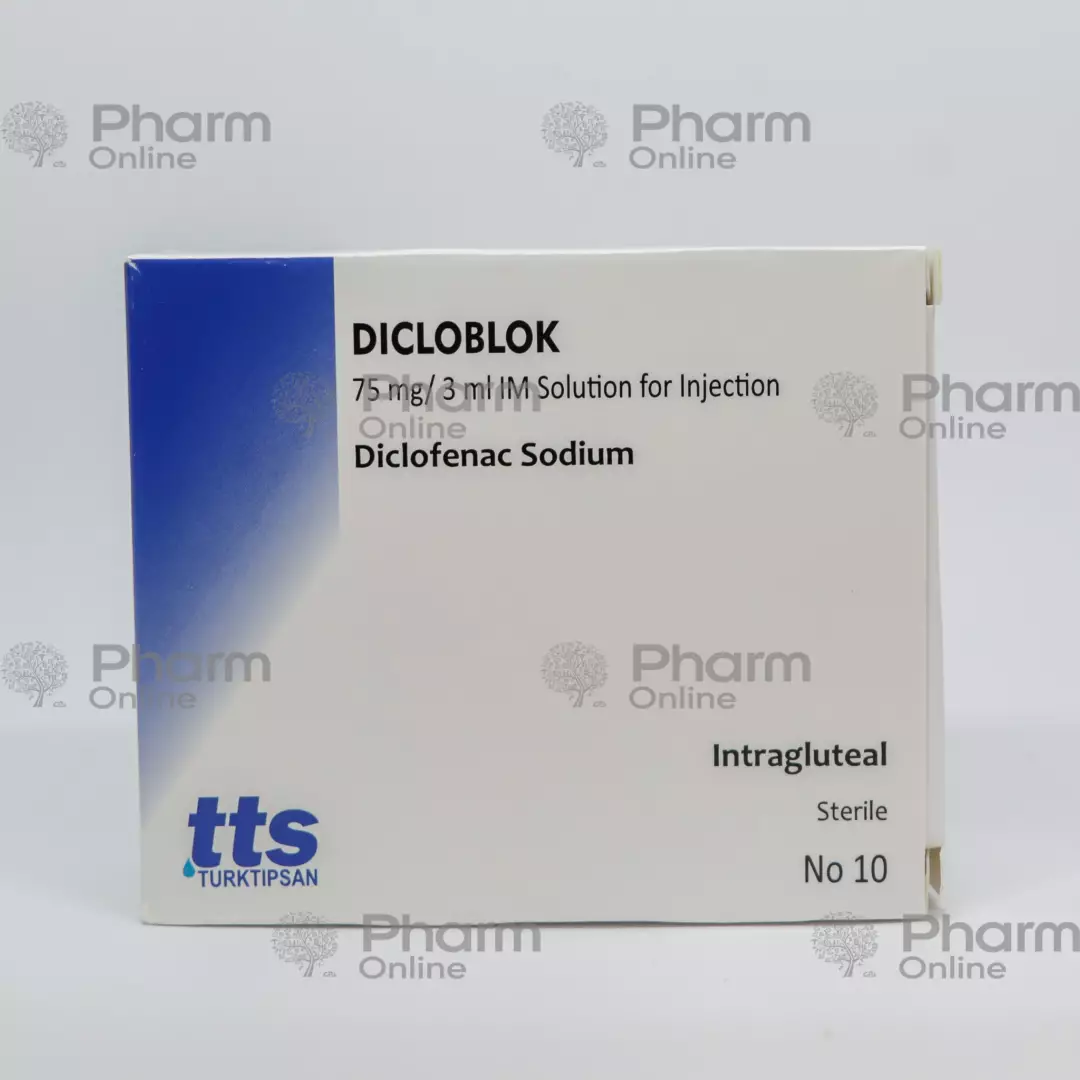 Dikloblok75 mg/3 ml № 10  (Ampulalar) (TÜRKTİPSAN) (Türkiyə)