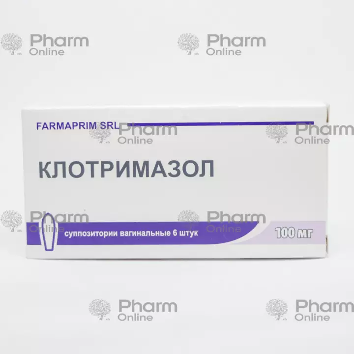 Klotrimazole 100 mg № 6 (vaginal tab) (Farmaprim) (Moldova)