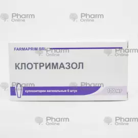 Clotrimazole 100 mg № 6 (Vaginal suppositories) (Farmaprim) (Moldova)