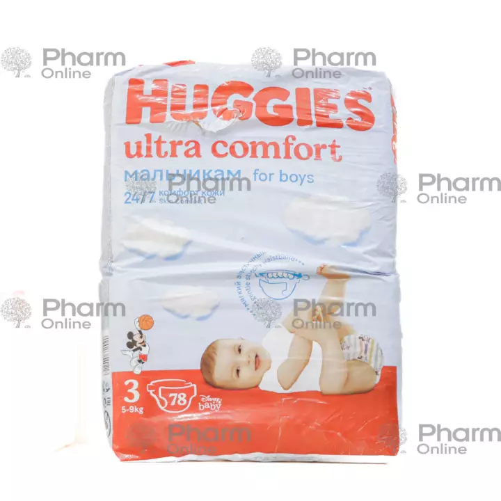 Diapers Huggis-3 5-9 kg ultra comfort for boys (9217) № 78 (Cosmetics) (<>) (Russia)