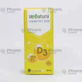 Венатура Витамин D3 1000BV 20 мл (Капли) (Vefa Ilac Sanayi ve Ticaret Ltd Sti) (Турция)