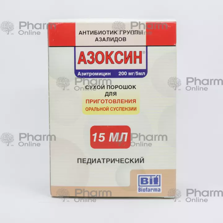 Азокцин 200 мг/15 мл № 1 (Суспензия) (Biofarma Ilac San. ve Tic. A.S.) (Турция)