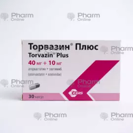Torvazin Plus 40 mg/ 10 mg № 30 (Capsules) (Hungary)