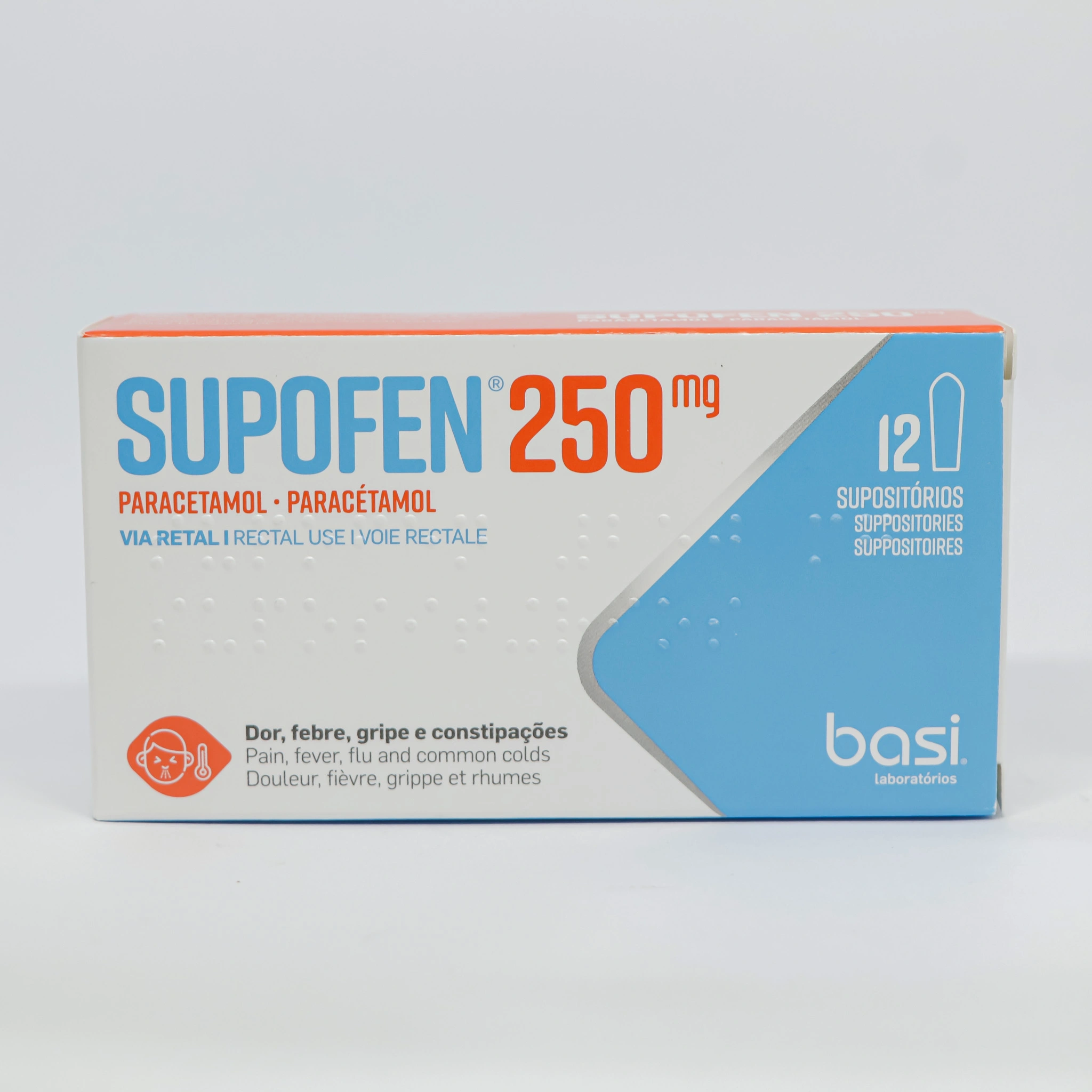 Supofen 250 mg№ 12  (Suppositories) (Portugal) -Pharmonline, online pharmacy