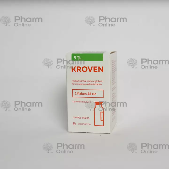 Qan (immunohuman normal) İ.V.fl. 25 ml Bioven-mono (Solution) (Biopharma) (Ukrayna)