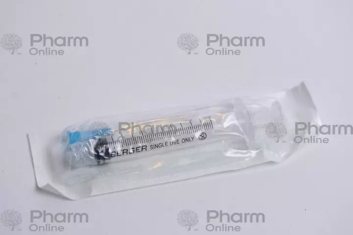 Шприц  3мл с резбой и поршнем 23GХ11/4mm (0,6x32mm) BERGER (Прочее) (<>) (Китай)