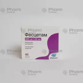 Fescetam 400/25 mg No. 60 (Capsules) (Adifarm) (Bulgaria)