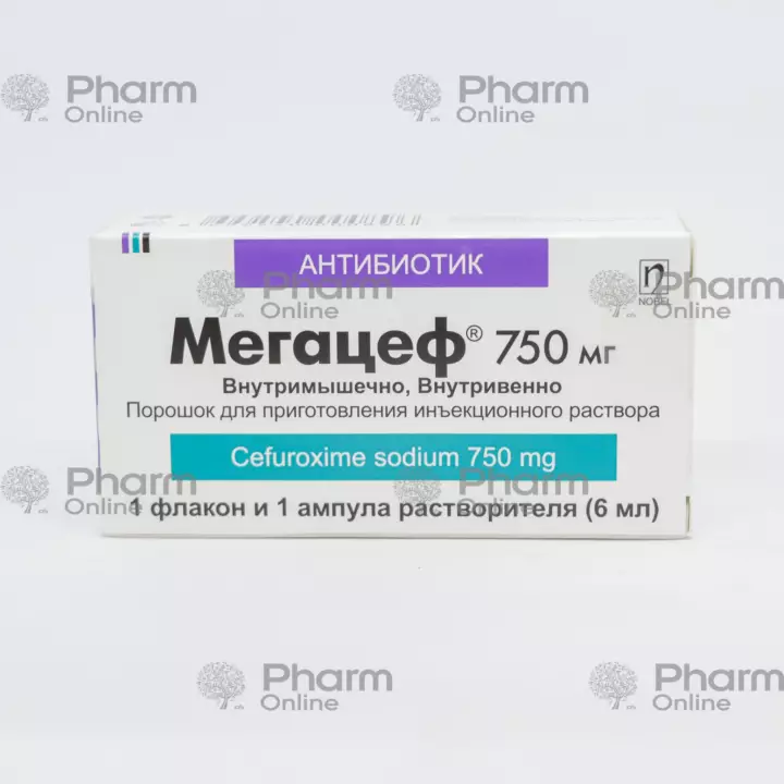 Megacef 750 mg № 1 (Ampoules) (Nobel İlac) (Turkey)
