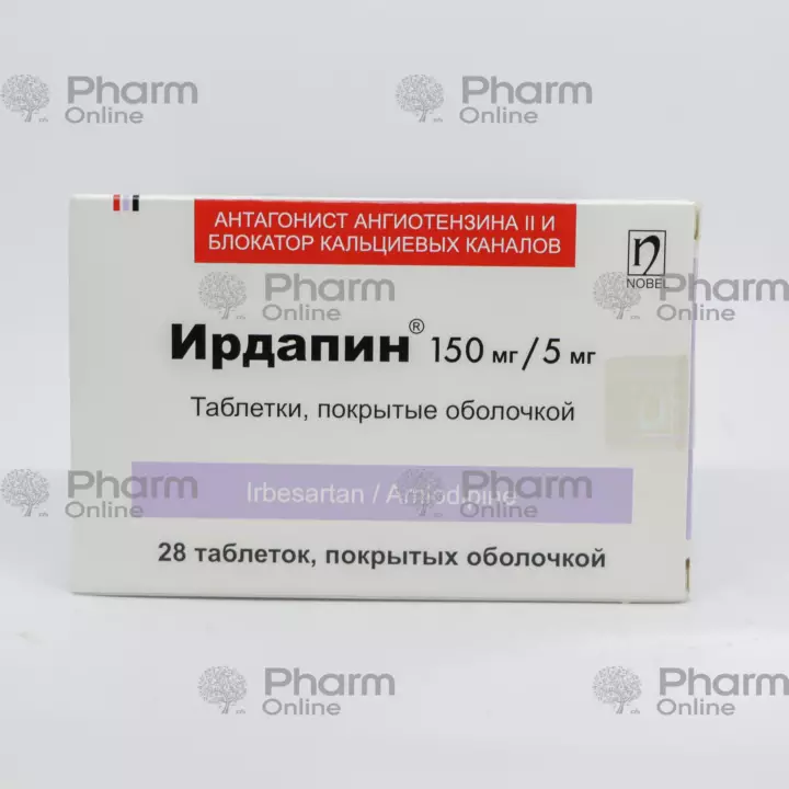 Irdapin 150mg/5mg № 28 (Pills) (Nobel Farma Ilac San. ve Ticaret A.S.) (Turkey)