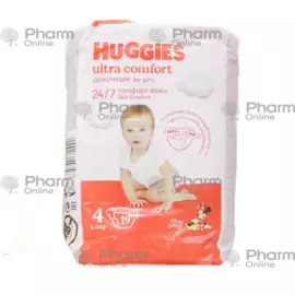 Bez  Huggis-4 8-14kg ultra komfortlu "Conv" qızlar üçün (3567/0567) (EZ) № 19 (gigiyena vasitələri)