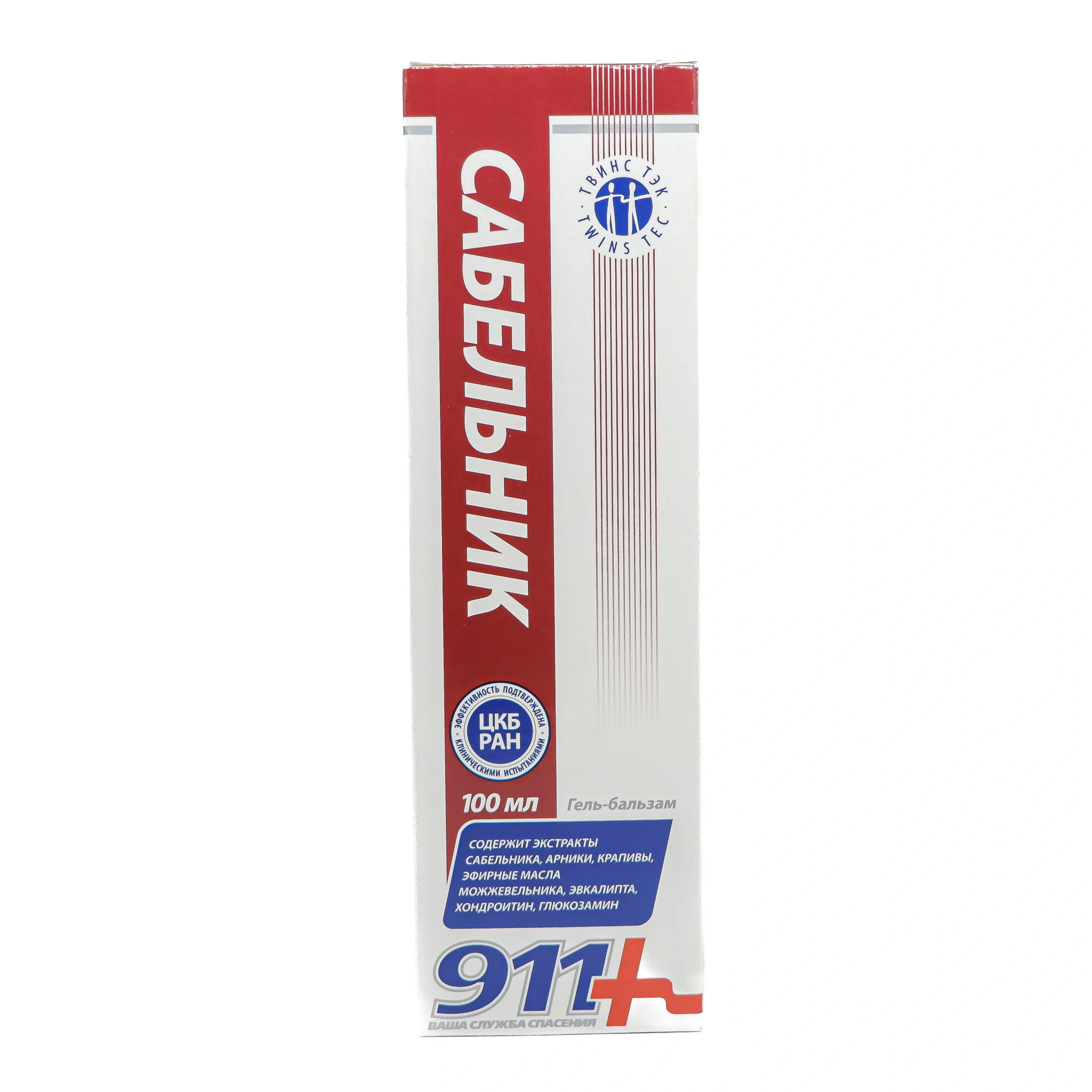 911 Sabelnik for joints 100 ml (Gel-balm) (Ukraine)