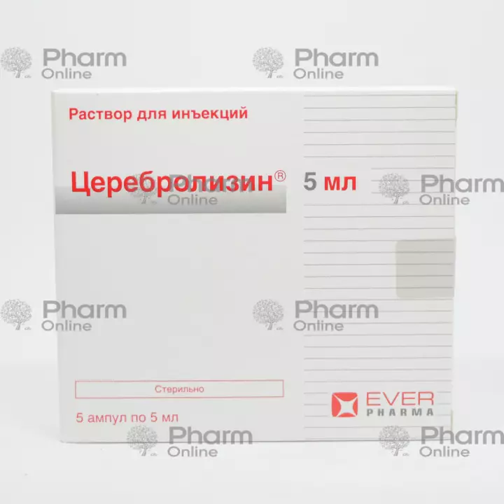 Cerebrolysin 5 ml No. 5 (Ampoules) (Ebeve) (Austria)