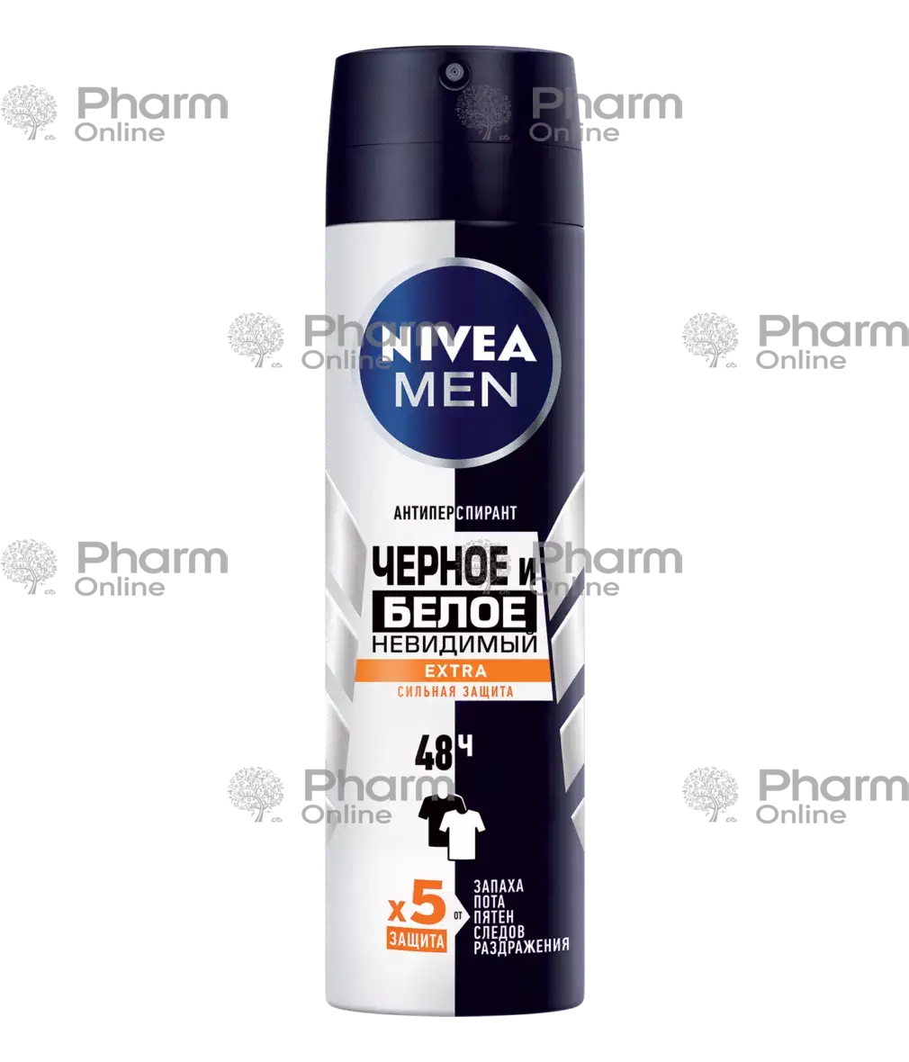 Nivea Antip. deo black and white invisible extra strong protection (9606)(0534)(5388) 150 ml (Cosmet
