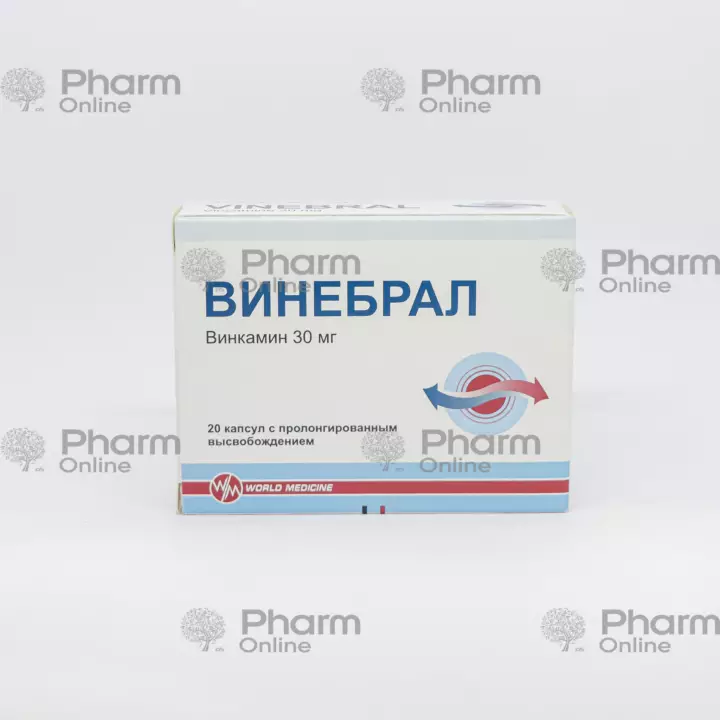 Vinebral 30 mg  № 20 (Capsules) (VÖRLD MEDİSİN İLAÇ SAN VE TİC AŞ, ) (Turkey)