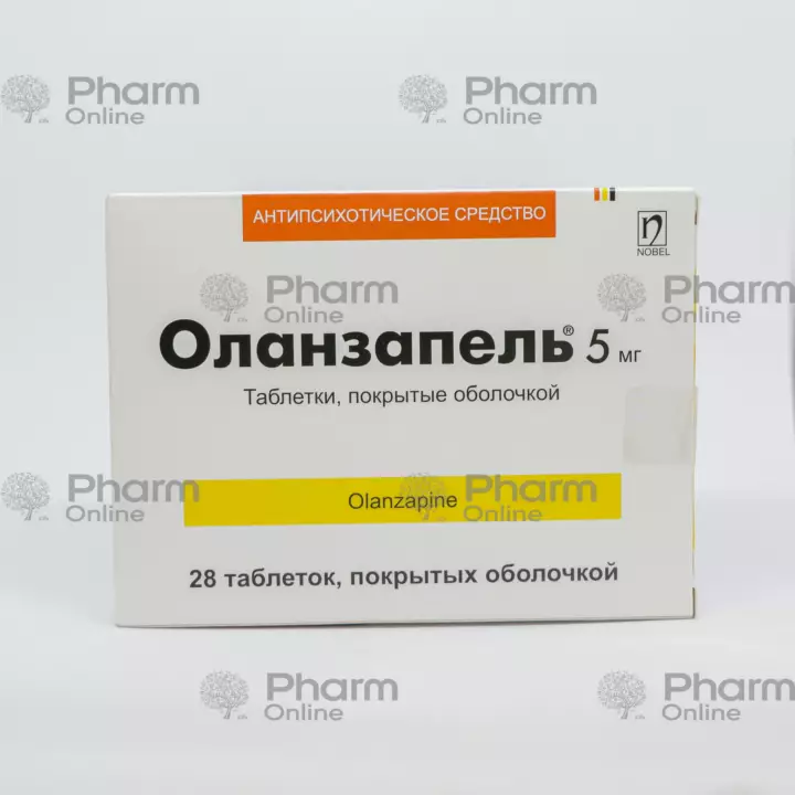 Olanzapel 5 mg № 28 (Pills) (Nobel Farma Ilac San. ve Ticaret A.S.) (Turkey)(***)