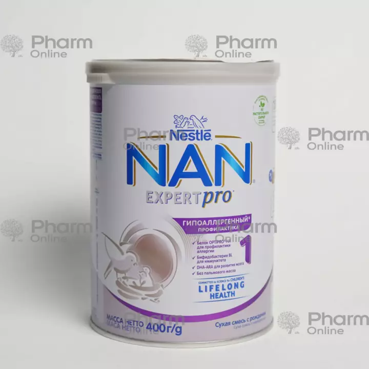 Baby food NAN NA 1 from birth hypoallergenic 400 gr