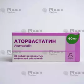 Atorvastatin 40 mg № 30 (Tablets) (Belarus)