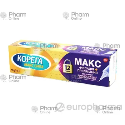 Корега для протезов (макс сила) 40 гр Крем (Англия)