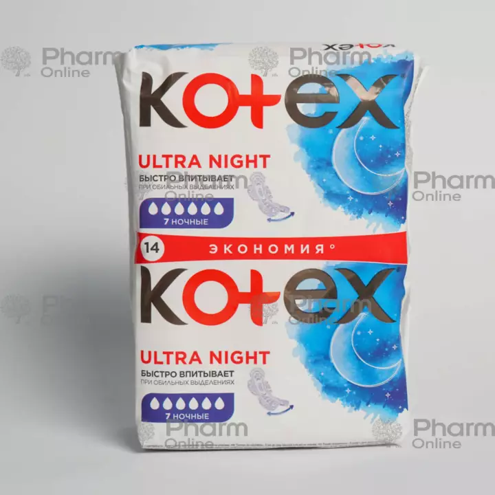 Qadın bezi  Koteks  ultra gecə ikilisi (5490-5226) (EZ) № 14 (Qiymətlər)(Rusiya)