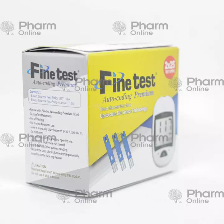Strip Qlükometr üçün  Fine test" 2x25 (1330) (Digər) (<>) (Koreya)