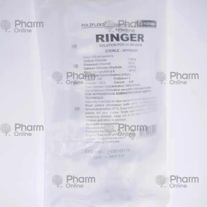 Ringer 500 ml (Solution) (POLİFARMA İLAÇ SAN VE TİC AŞ) (Turkey)