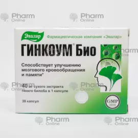 Ginkoum Bio 150mg/40mg 4 mg № 30  (Tablets) (Russia)