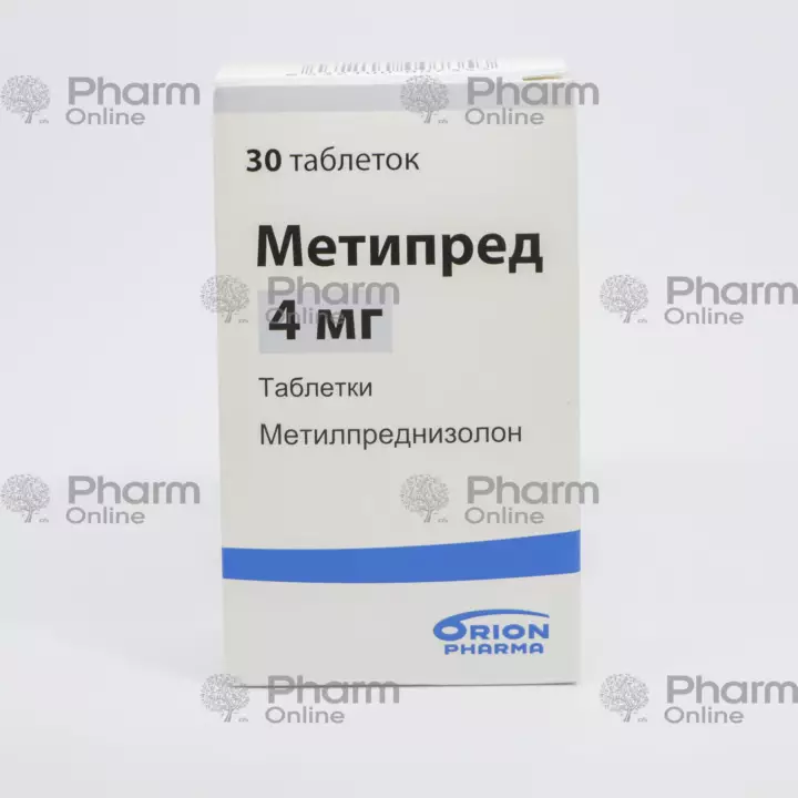 Метипред  4 мг № 30 (Таблетки) (Orion Corporation ) (Финляндия)