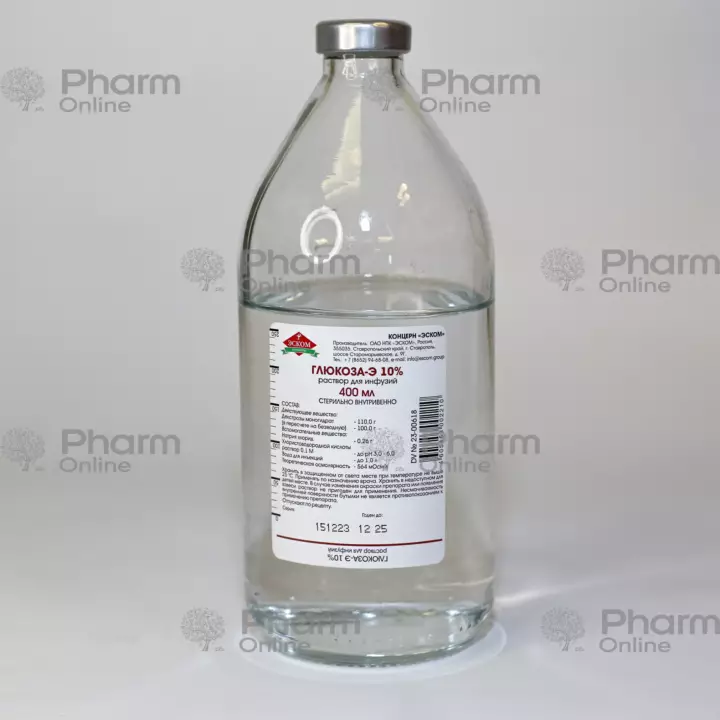 Qlükoza 5% 400 ml (Məhlul)