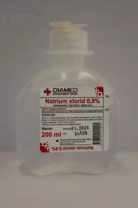 Натрия хлорид 0,9% 200 мл (Раствор)