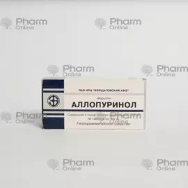 Allopurinol 100 mg  № 50  (Pills) (Borschagivsky KhPZ) (Ukraine)