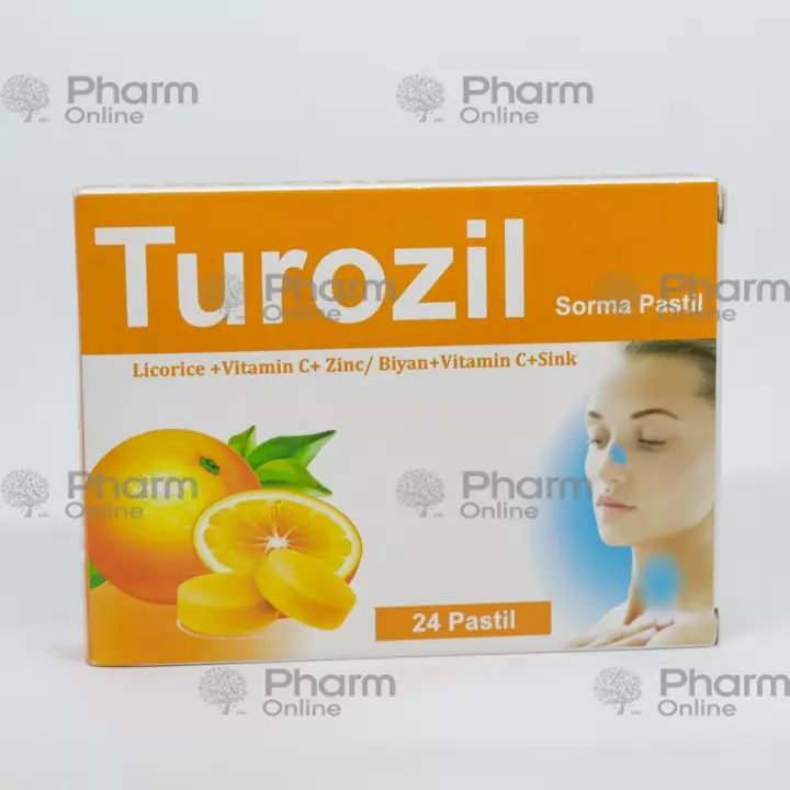 Турозил апельсин (orange) № 24 (Пастилки) (Lozen Pharma) (Индия)