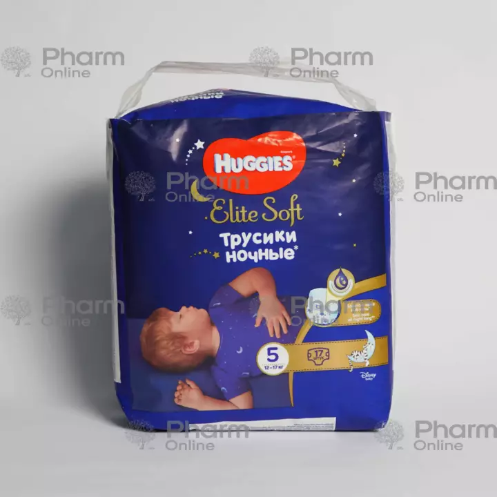 Diapers Huggis panties 5 12-17 night Elite Soft  №17  (Russian)