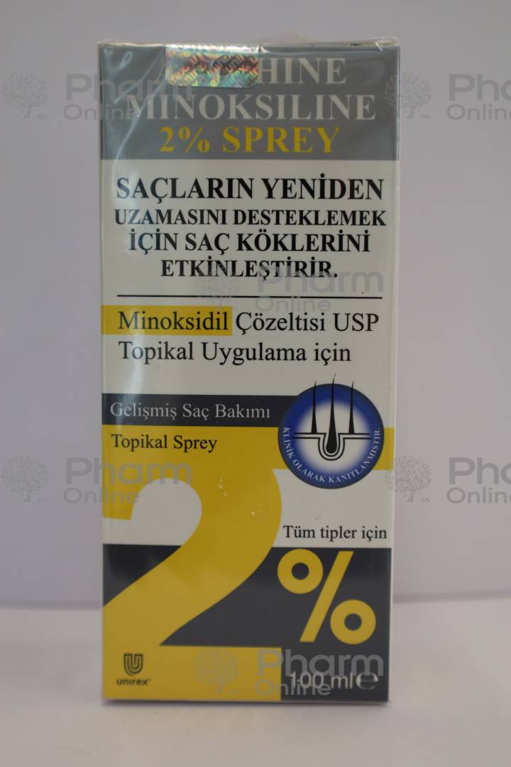 Minoxidil 2% (Minoksiline) (1714) 100 ml (Spray)