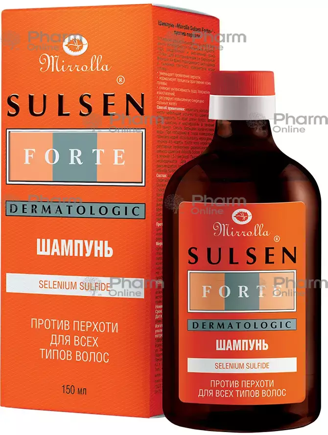 Sulsen forte from perch.2% (Capiva) 150 ml (Şampun) (Rusiya)