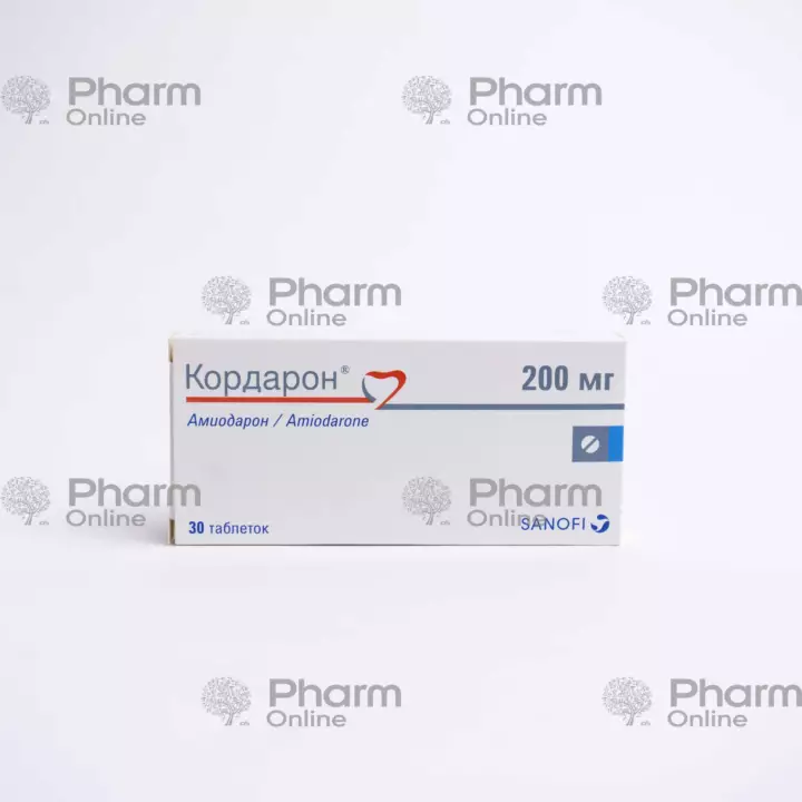 Кордарон  200 мг № 30 (Таблетки) (Sanofi Aventis) (Венгрия)(***)
