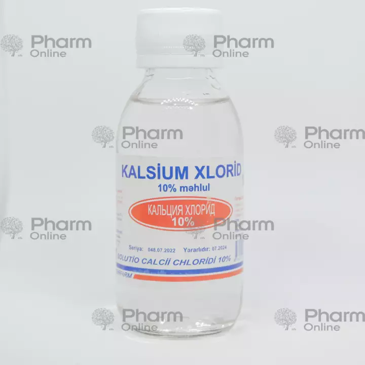 Kalsium xlorid 10% 100 ml Məhlul - Pharmonline,online aptek, aptek online