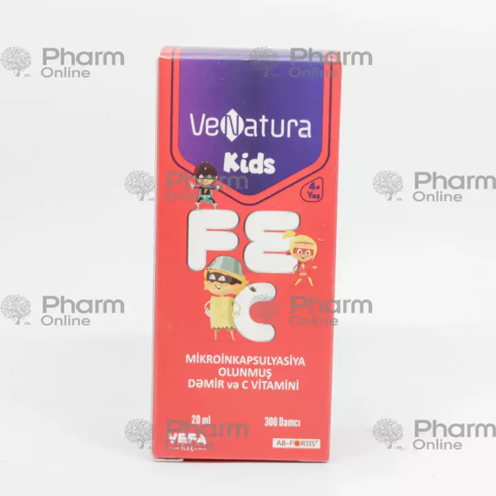 Venatura FE+S uşaq 20 ml (Damla) (Vefa İlaç Sanayi ve Ticaret Ltd Şti) (Türkiyə)
