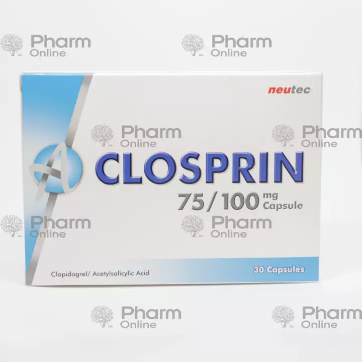 Closprin 75/100mg № 30 (Capsules) (NEUTEK İLAÇ SAN VE TİC AŞ,) (Turkey)