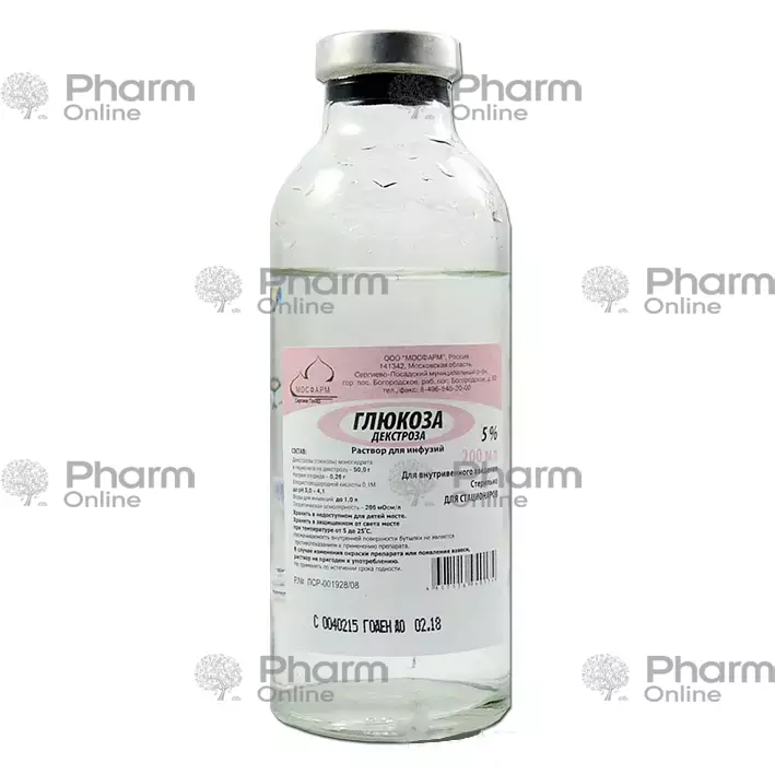Glucose 5% 200 ml (Solution)