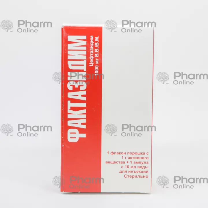 Factazidime 1000 mg/ml (Ampoules) (Facta farmaceutci) (Italy)