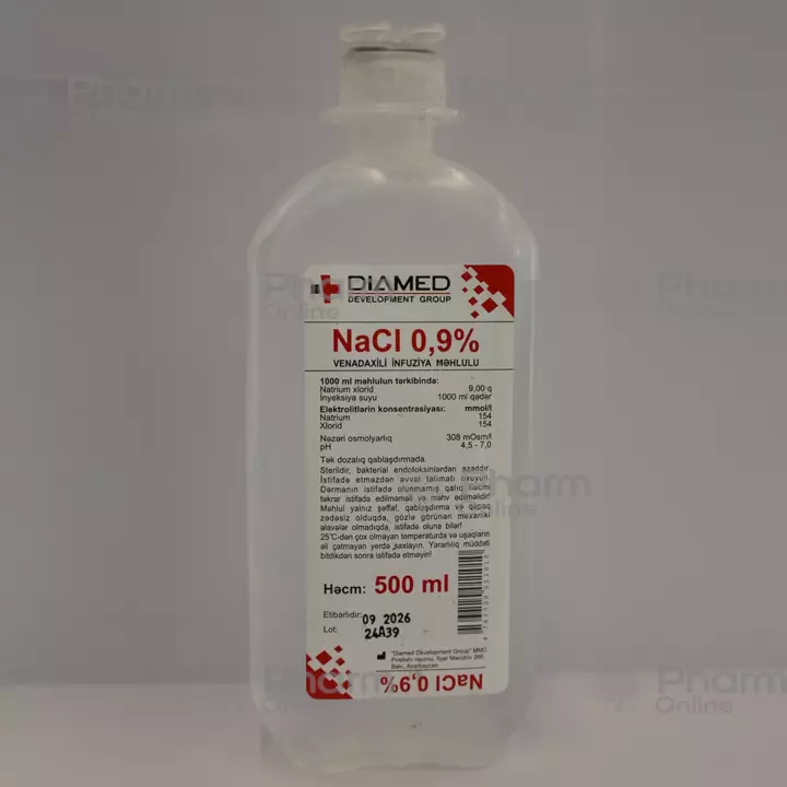 Natrium xlorid 0,9% 500 ml (Məhlul)