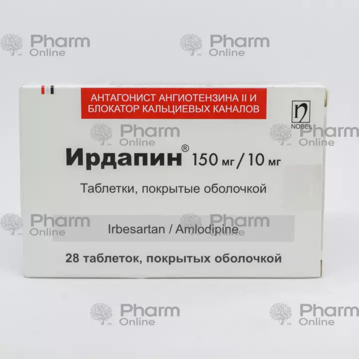 İrdapin 150mg/10mg № 28 (Həblər) (Nobel Farma İlac San. ve Ticaret A.Ş.) (Türkiyə)