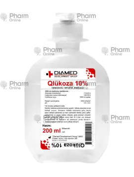 Глюкоза 10% 200 мл (Раствор)  (Азербайджан)