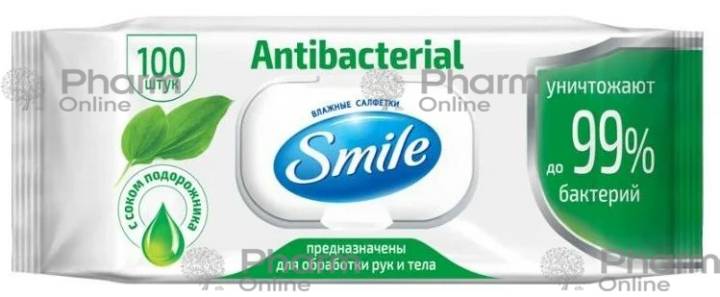 Smile yaş salfetlər (6916) № 100