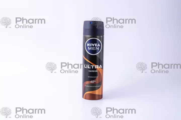 Нивеа антип. део Ultra Carbon для муж.(2555)(4320)(5367) 150 мл (Спрей) (<>) (Германия)