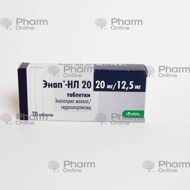 Enap HL 20mg/12.5mg No. 20 (Tablets) (KRKA) (Slovenia)