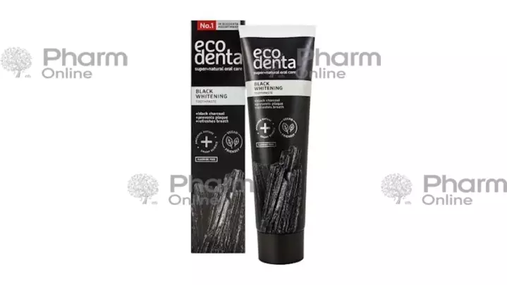 Toothpaste "Eco denta" black whitening 100 ml